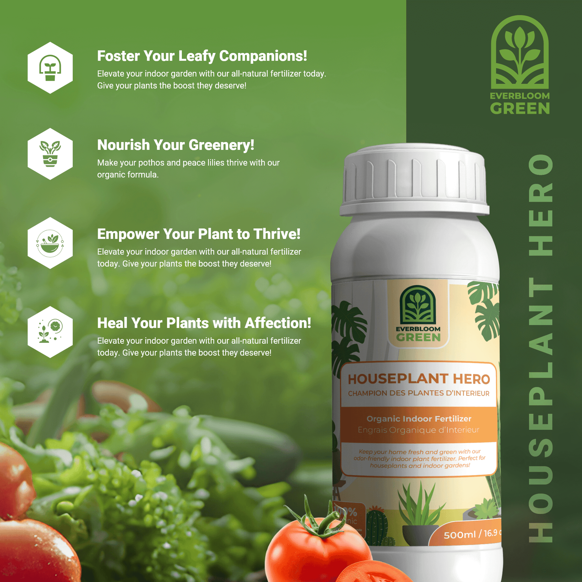 indoor plant fertilizer canada Houseplant Hero Organic Liquid Fertilizer